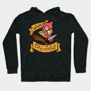 thanksgiving turkey revenge. hand drawn illustration. Hoodie